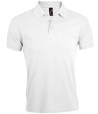 White SOL'S Prime Poly/Cotton Piqué Polo Shirt Printsetters Custom Workwear Bristol
